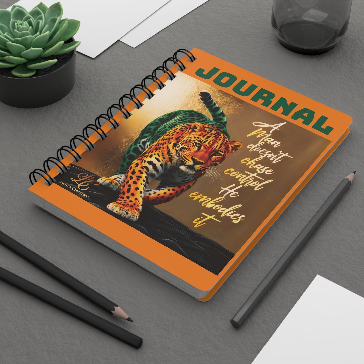 A Man Doesn't Chase Spiral Bound Journal