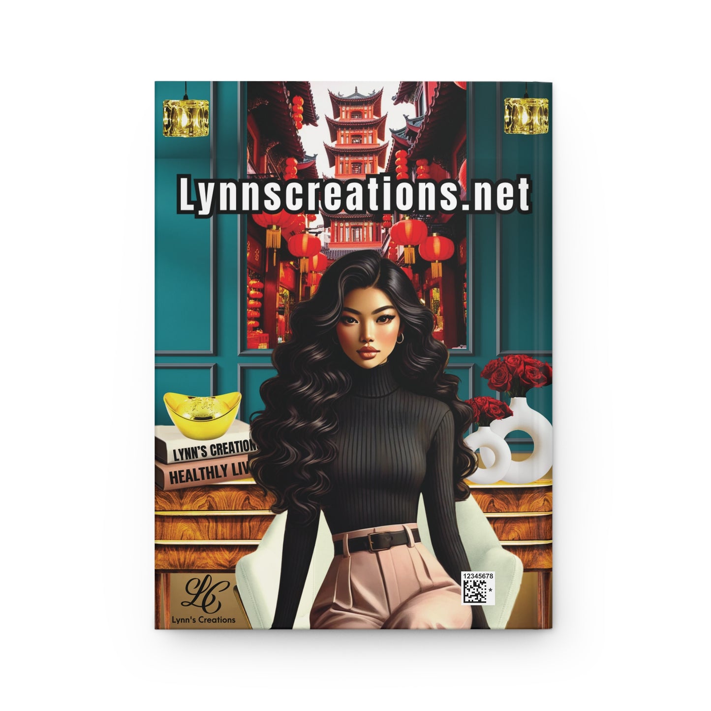 Sassy Asian Doll - Hardcover Journal Matte