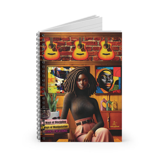 Artistic Ruled Notebook - Ways of Discipline & Manipulation, Journal, Sketchbook, Gift for Artists, Creative Writing, Study Supplies
