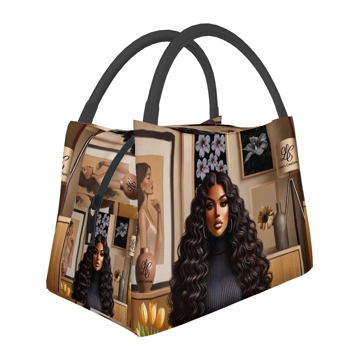 Latin Beauty - Rectangle Insulated Lunch Bag with Aluminum Film