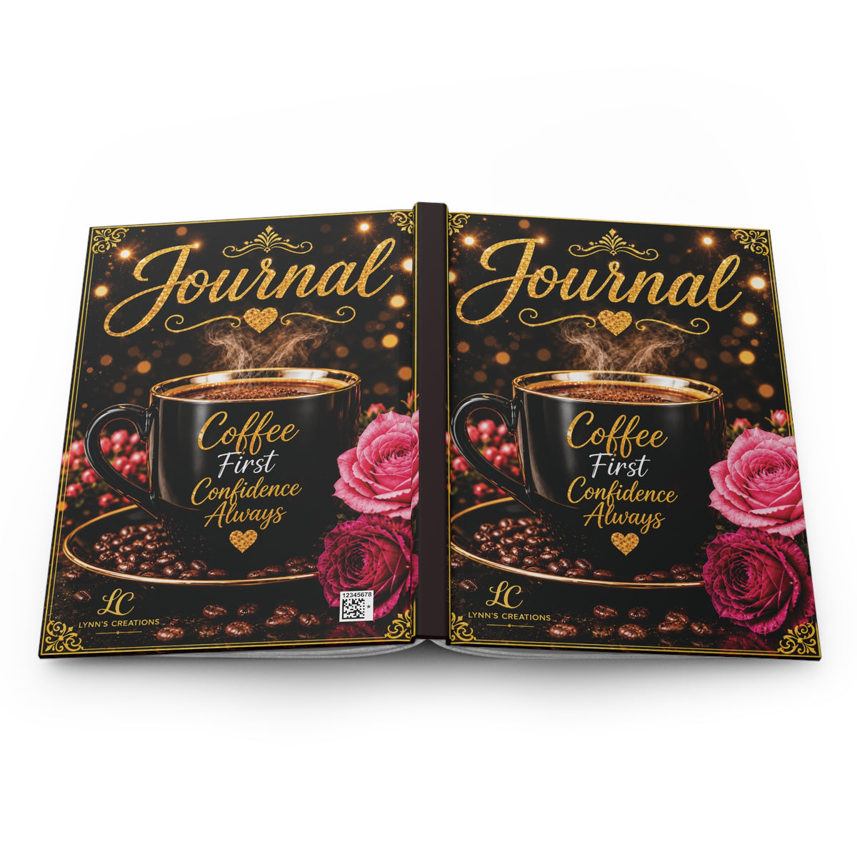 Coffee First Pink - Hardcover Journal Matte