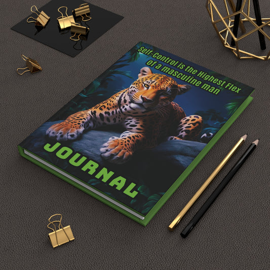 Masculine Self-Control Hardcover Journal