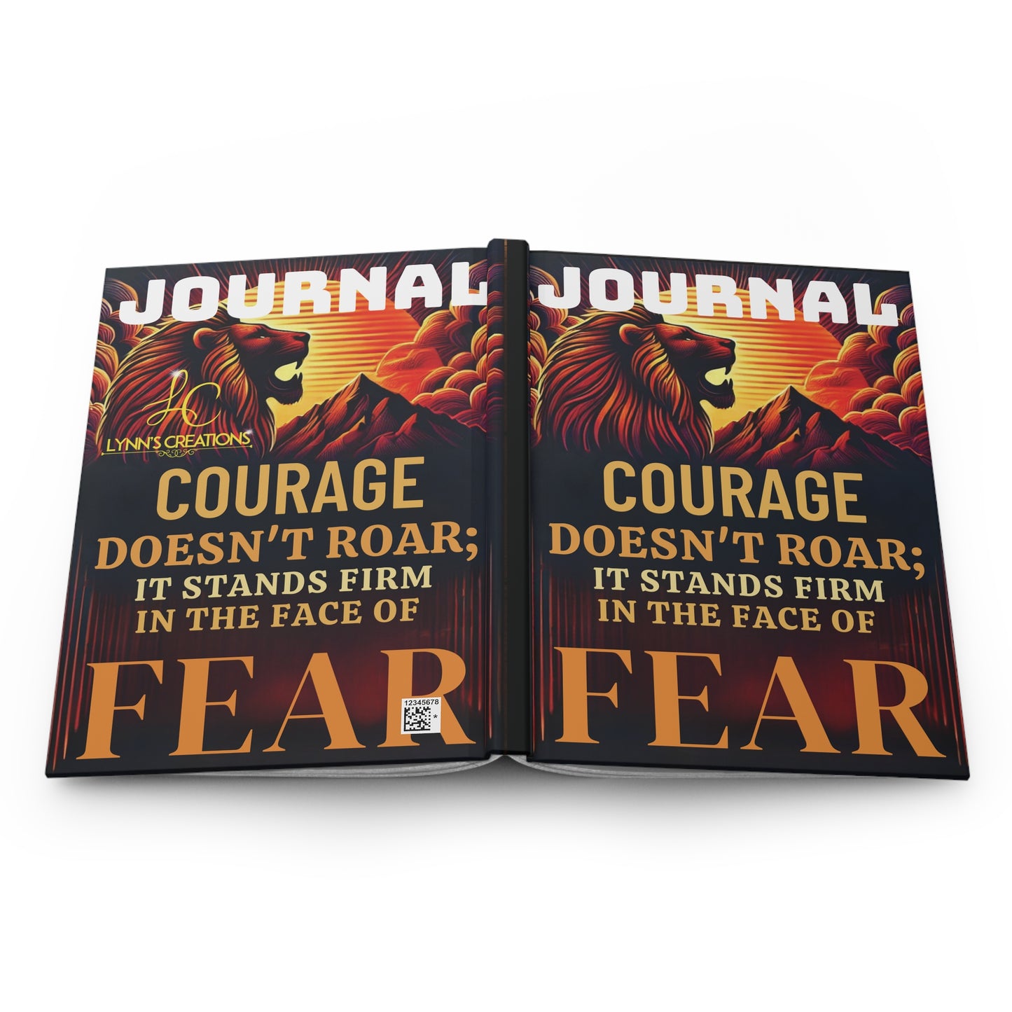 Lion Courage - Hardcover Journal Matte
