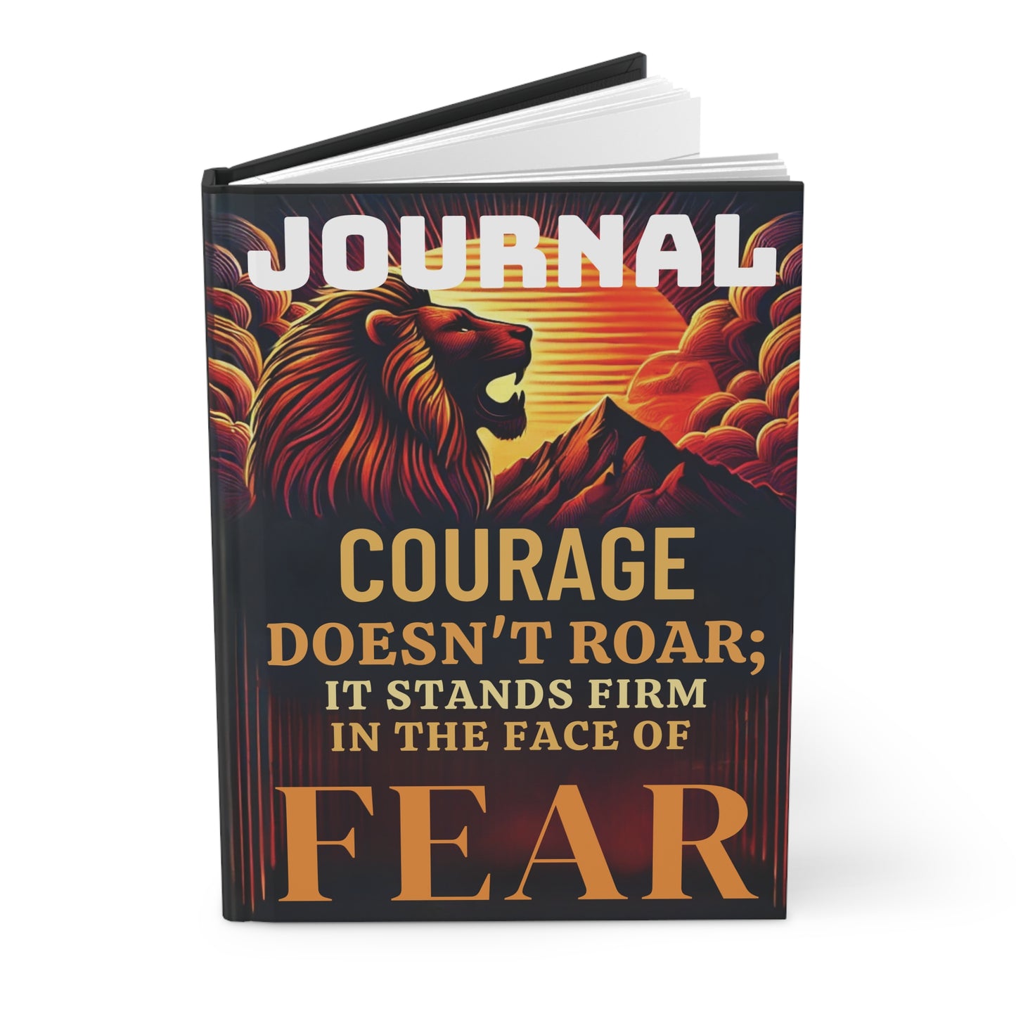 Lion Courage - Hardcover Journal Matte