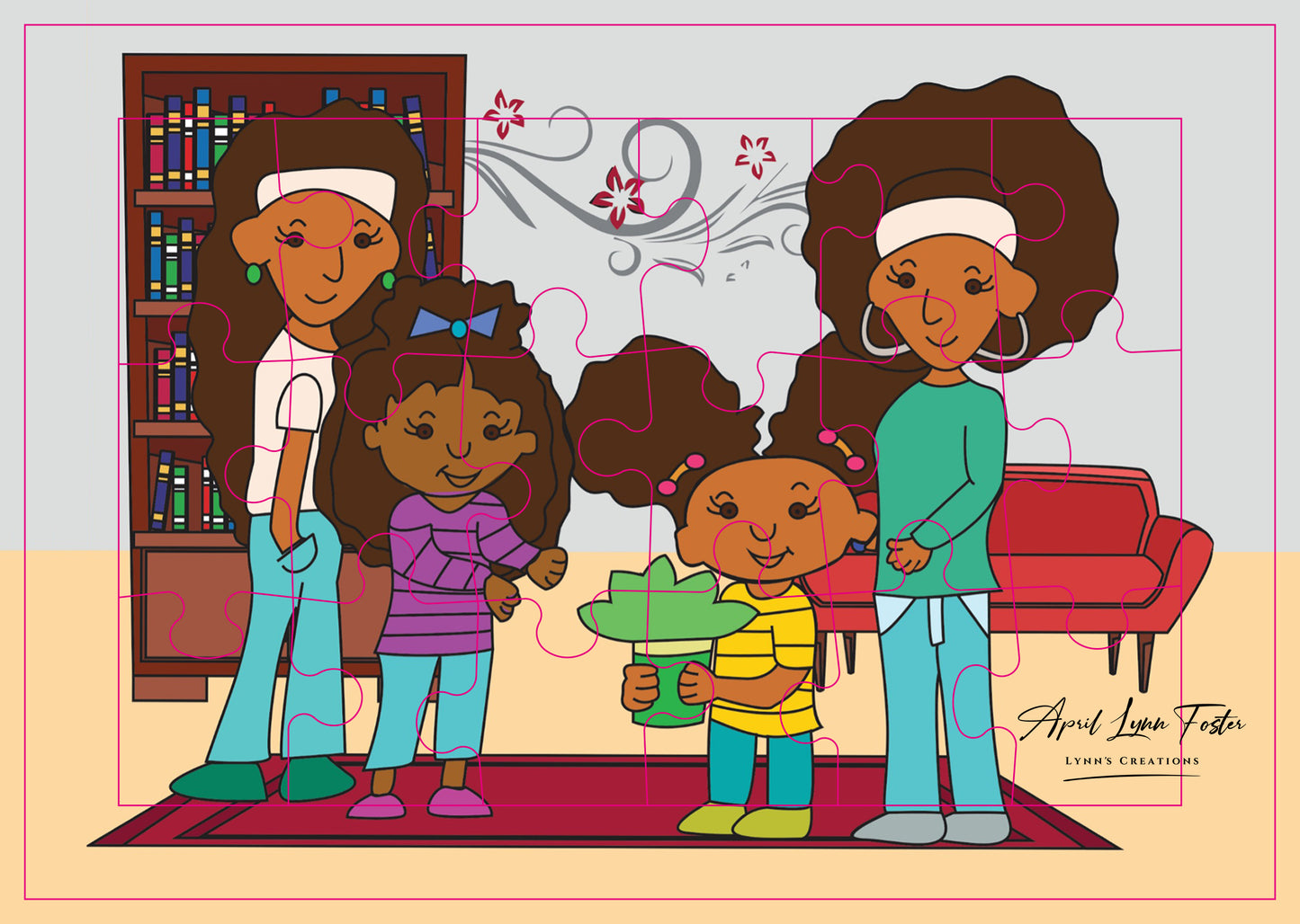 Lynn's Itchy Skin - Aloe Vera Plant Gift Tray Puzzle