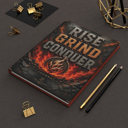 Rise Grind Conquer - Hardcover Journal Matte