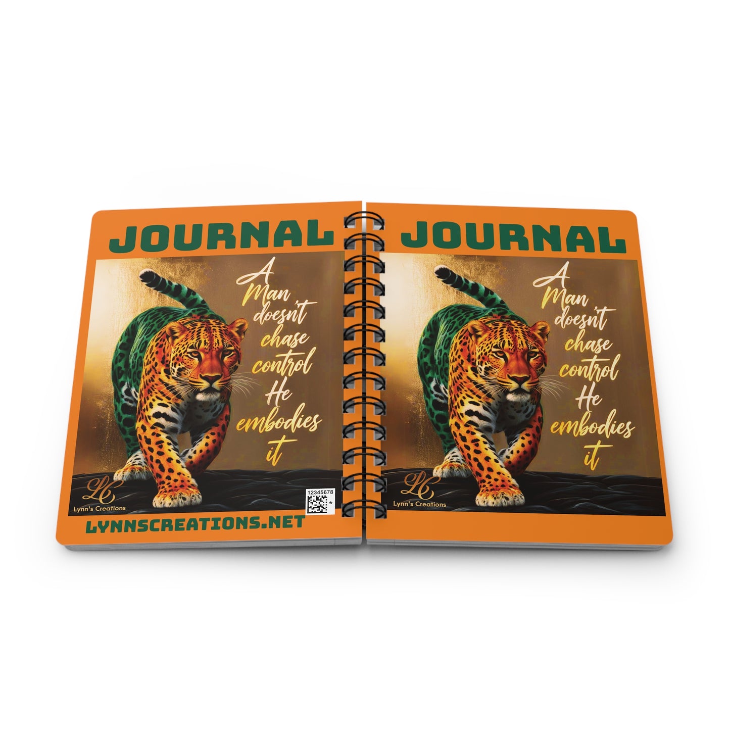 A Man Doesn't Chase Spiral Bound Journal