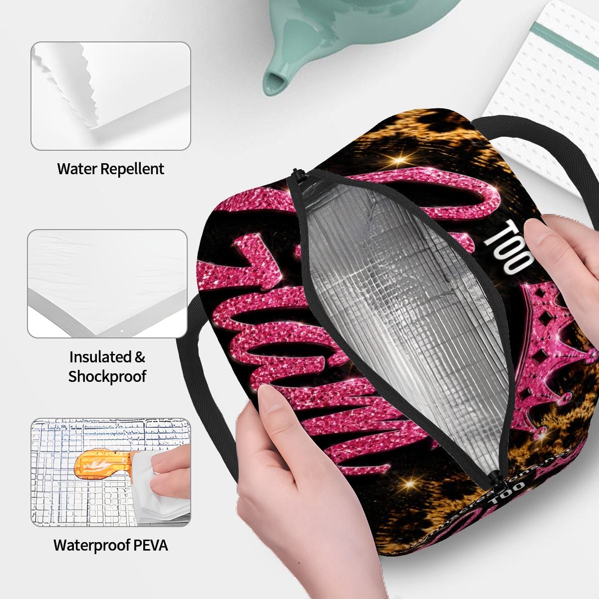 Too Glam - Large Insulated Lunch Bag