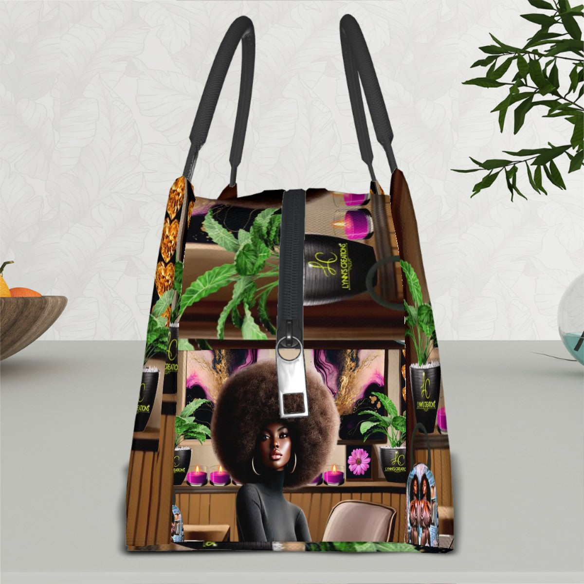 Serene Zuri - Rectangle Insulated Lunch Bag with Aluminum Film