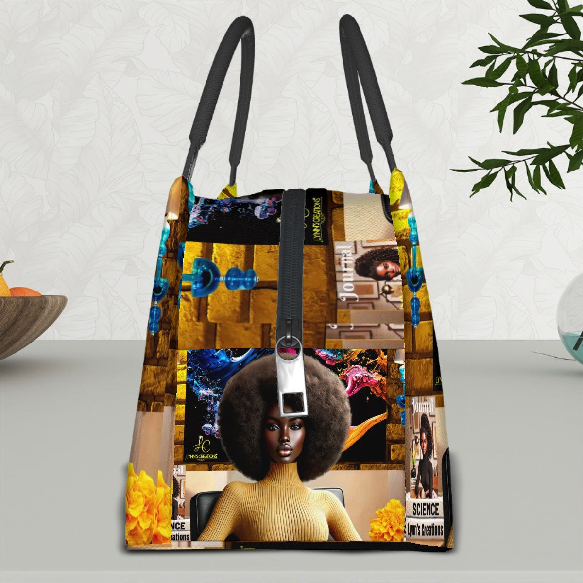 Lovely Imani - Rectangle Insulated Lunch Bag with Aluminum Film
