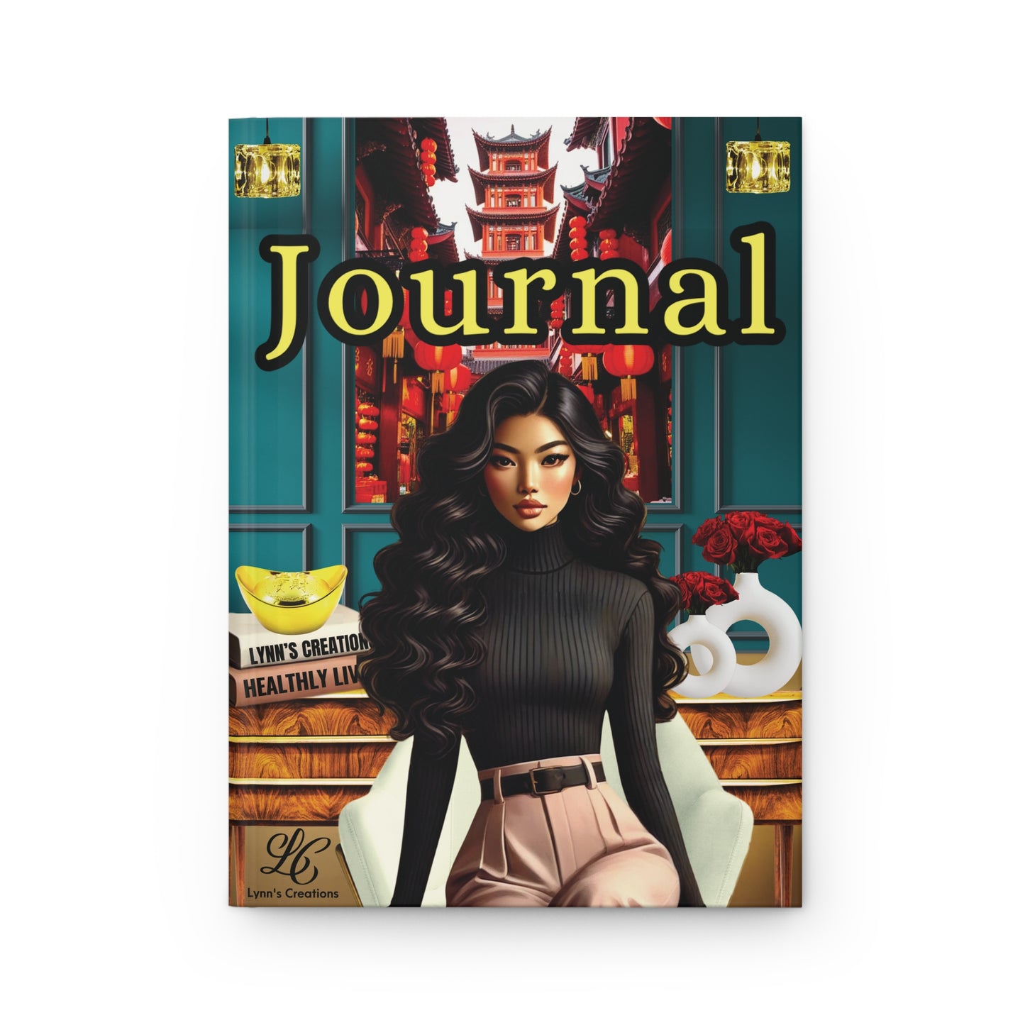 Sassy Asian Doll - Hardcover Journal Matte