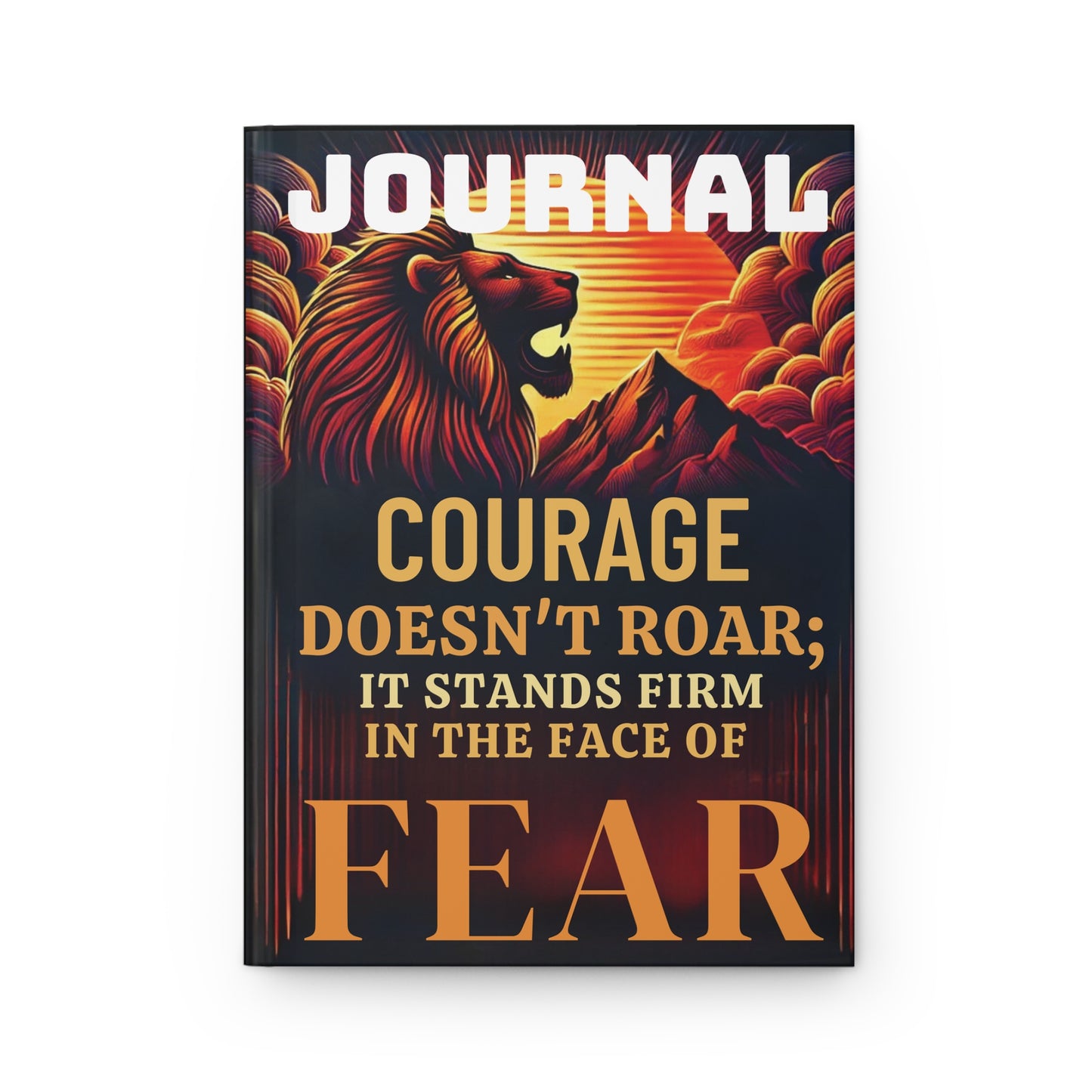 Lion Courage - Hardcover Journal Matte