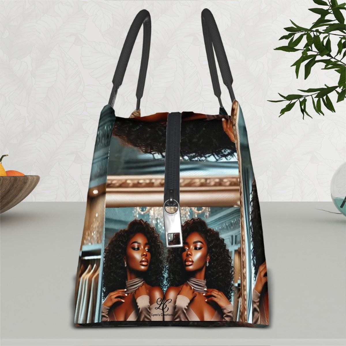 Beauty Within Dimond Dressing Room - Rectangle Insulated Lunch Bag with Aluminum Film