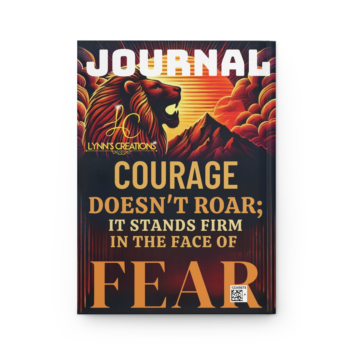 Lion Courage - Hardcover Journal Matte
