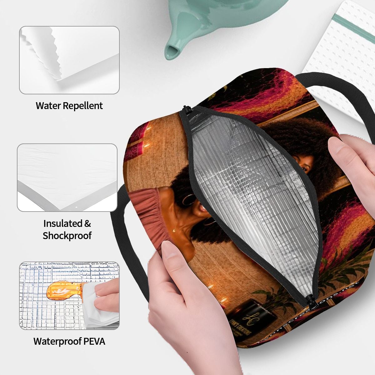 Serene Zuri - Large Insulated Lunch Bag