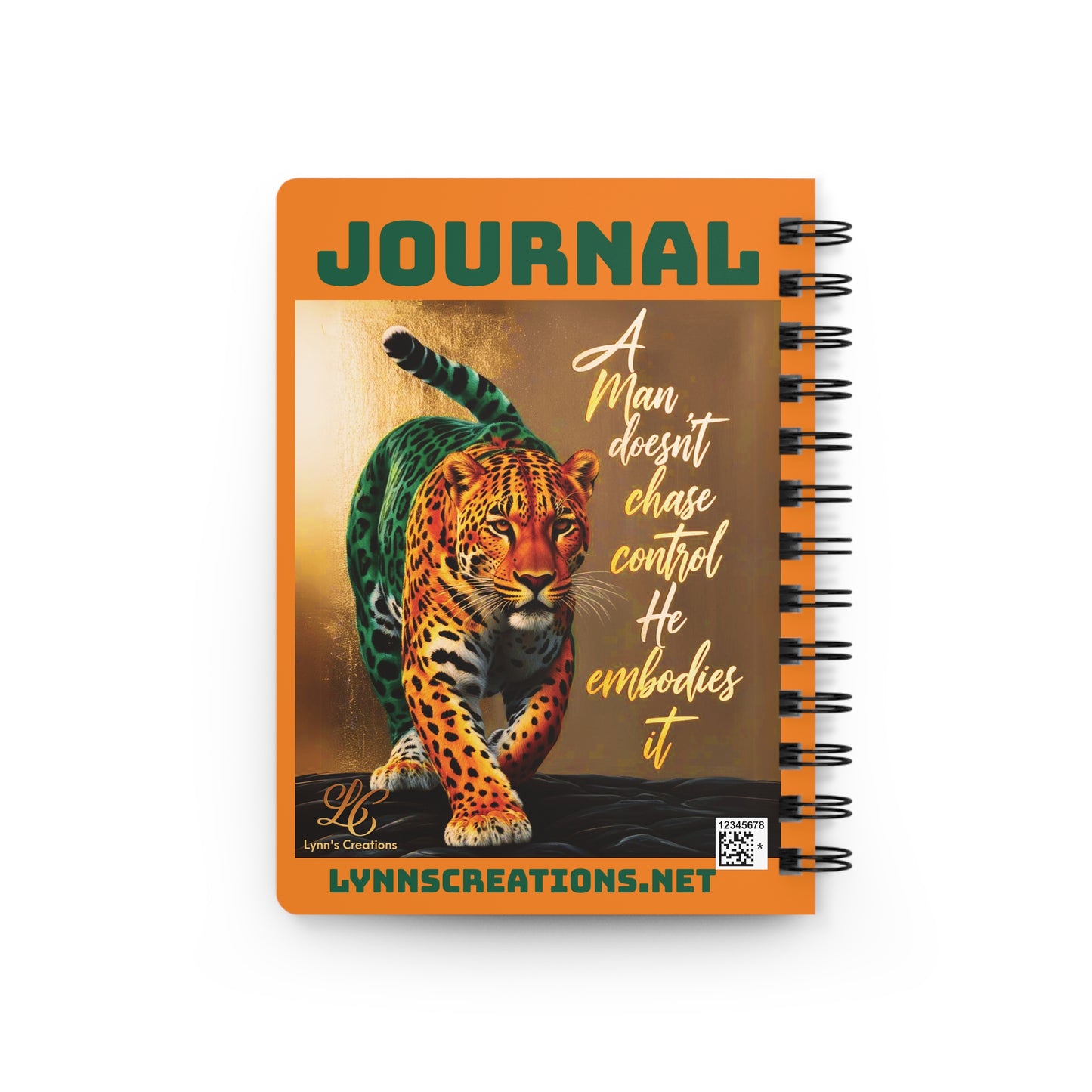 A Man Doesn't Chase Spiral Bound Journal