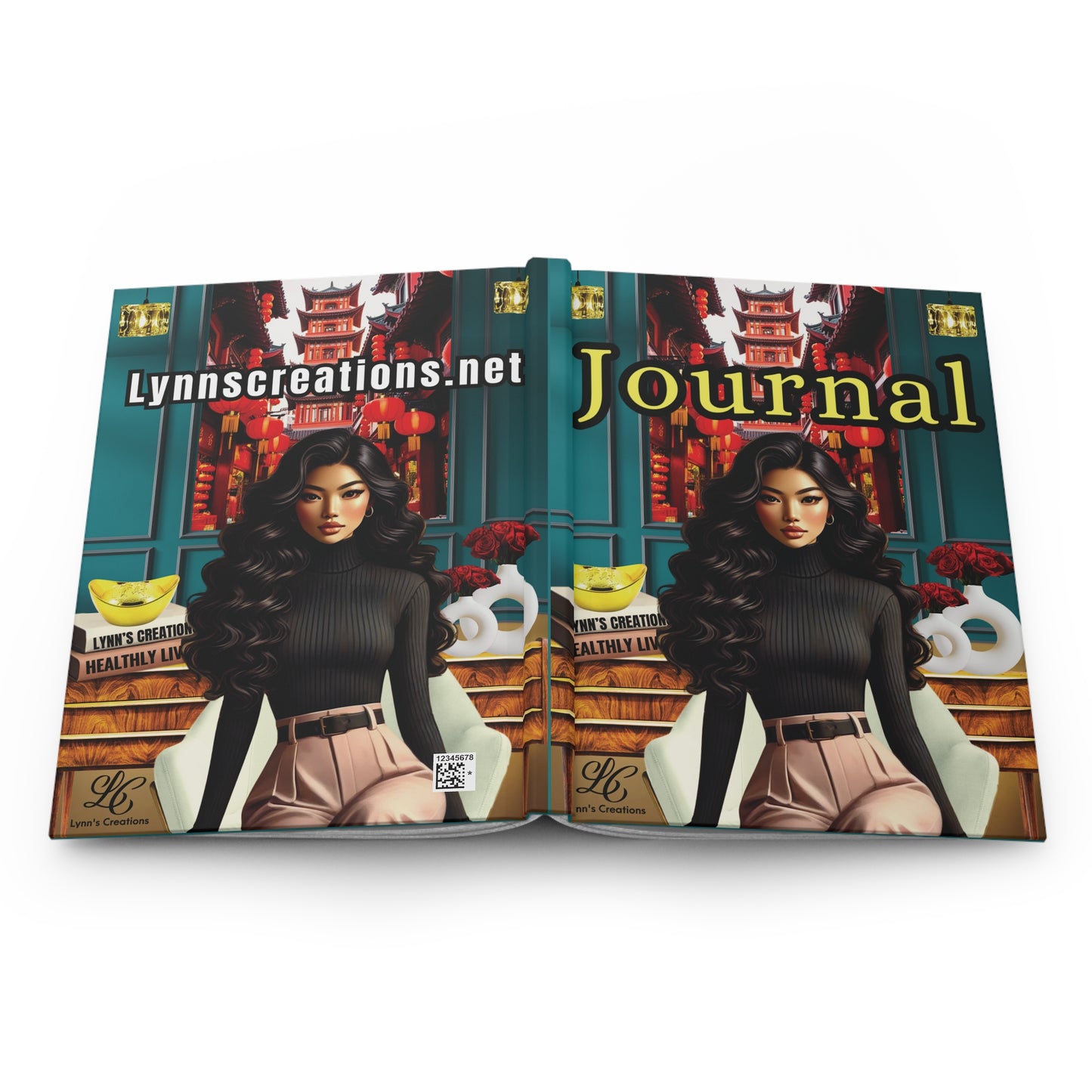 Sassy Asian Doll - Hardcover Journal Matte