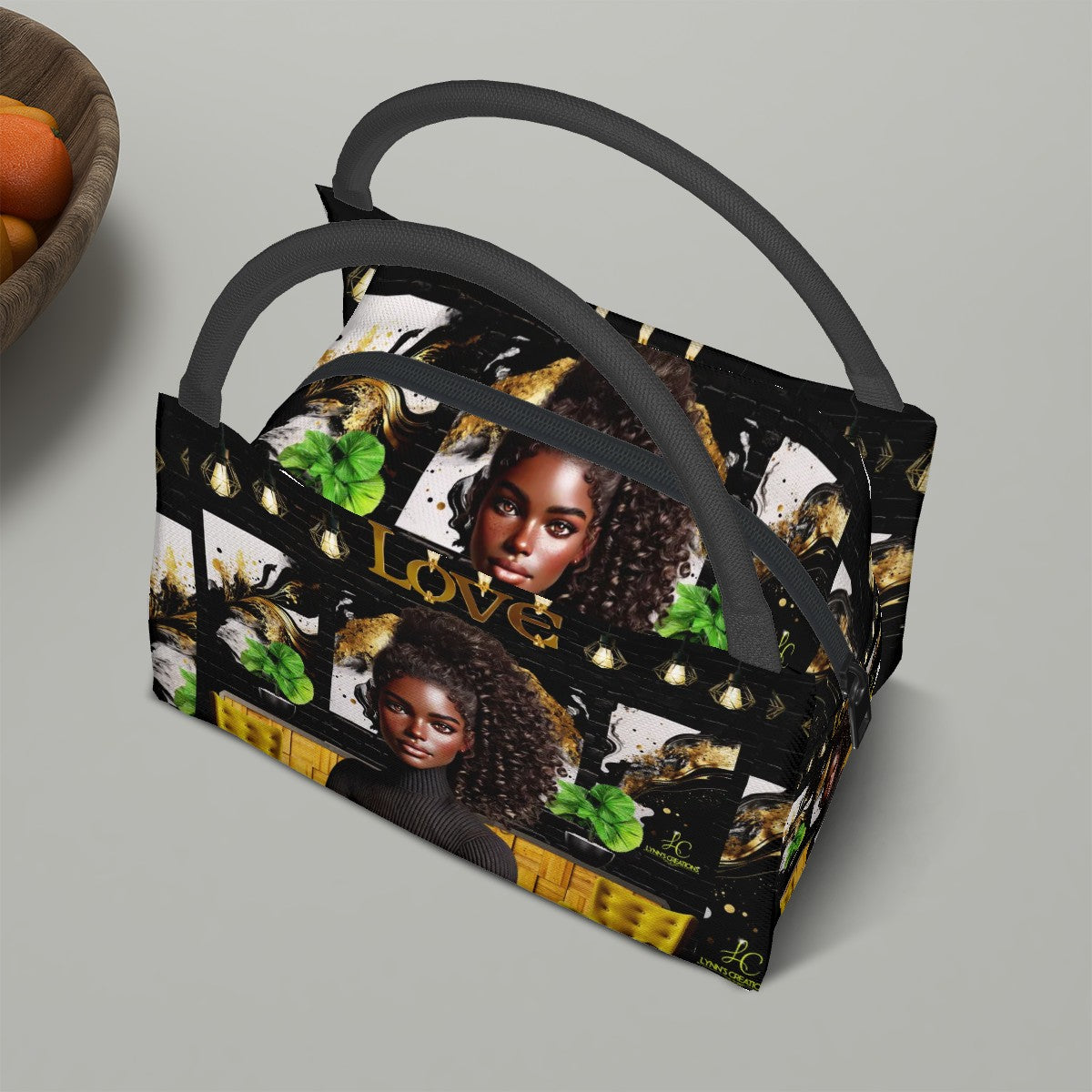 Ponytail Princess - Rectangle Insulated Lunch Bag with Aluminum Film