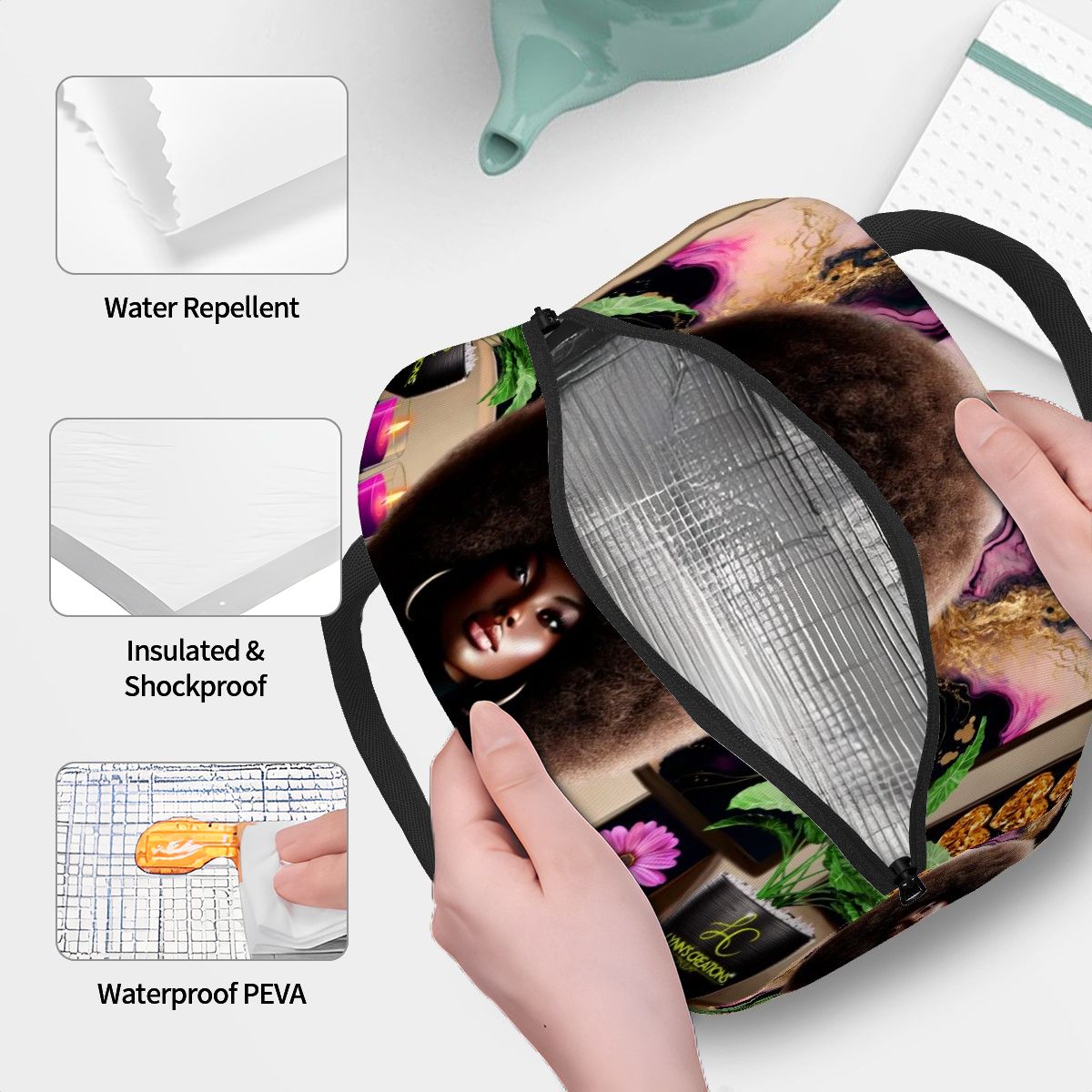 Serene Zuri - Large Insulated Lunch Bag