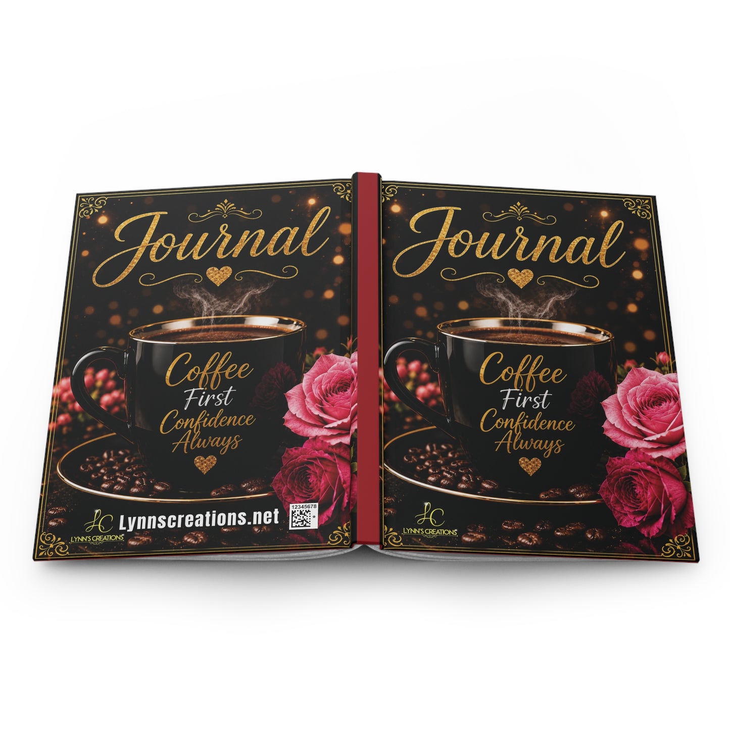Coffee First Pink - Hardcover Journal Matte
