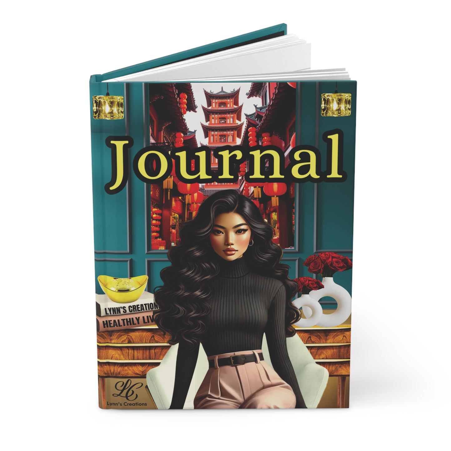 Sassy Asian Doll - Hardcover Journal Matte