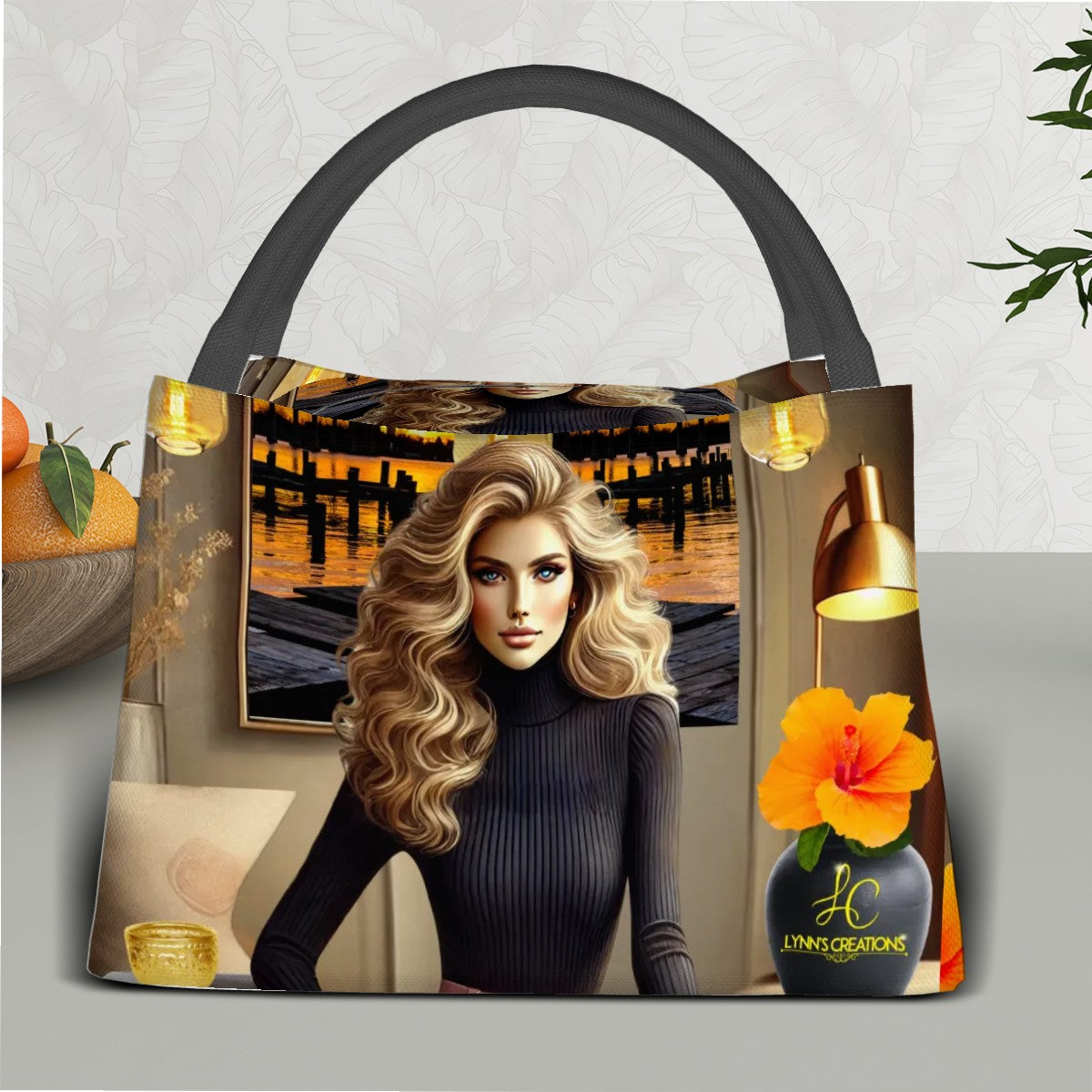 Blonde Bombshell - Rectangle Insulated Lunch Bag with Aluminum Film
