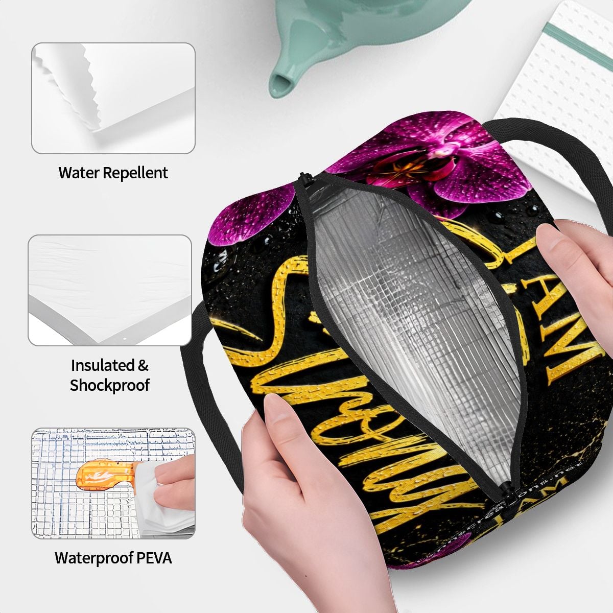 I Am Strong - Large Insulated Lunch Bag