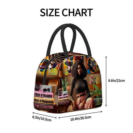 Loveable Locs Love - Large Insulated Lunch Bag