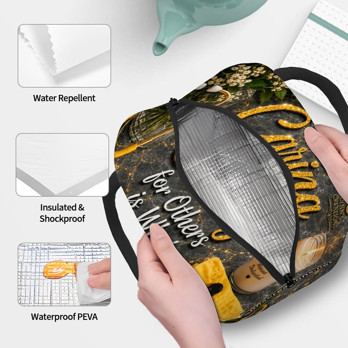 Caring for Others is What I Do Best - Large Insulated Lunch Bag