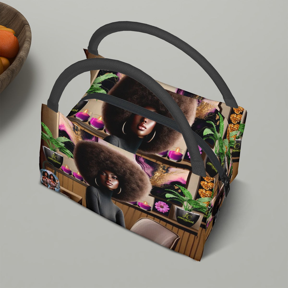 Serene Zuri - Rectangle Insulated Lunch Bag with Aluminum Film