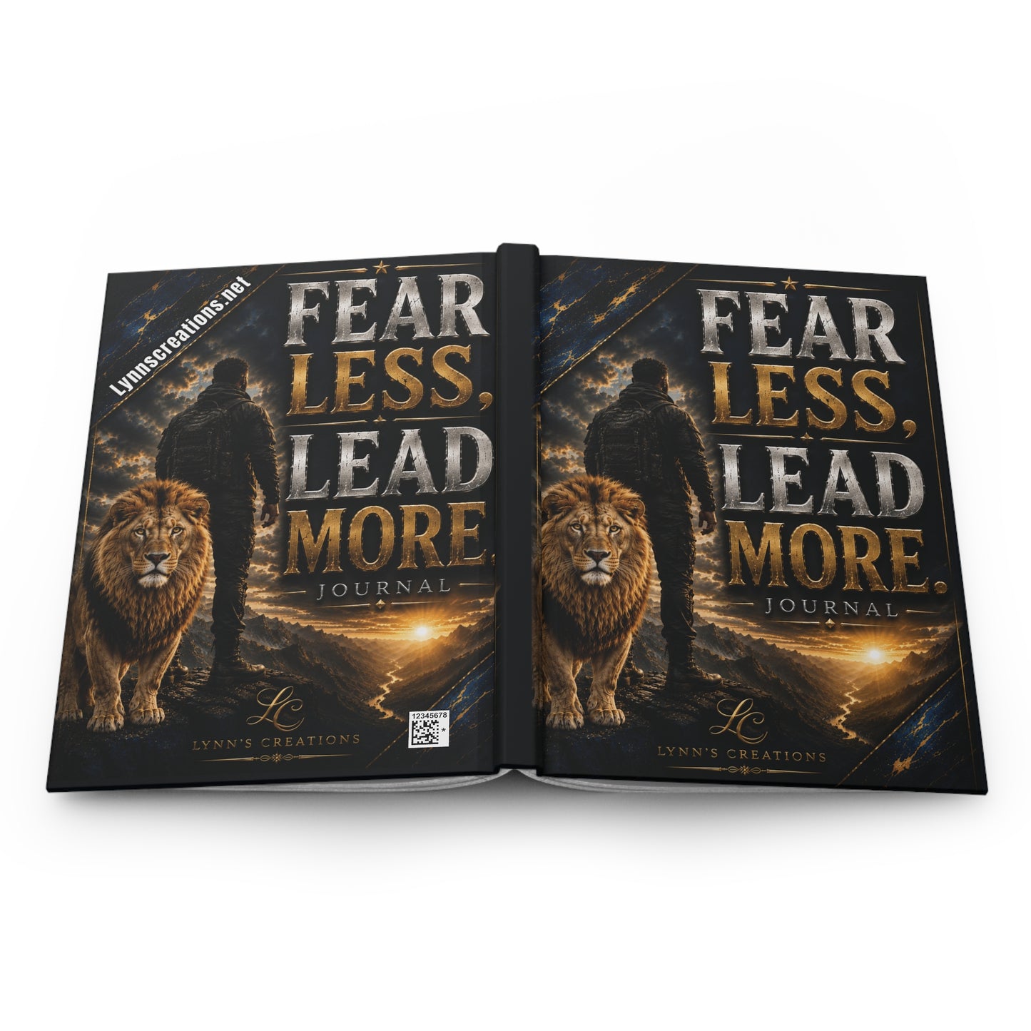 Fearless Lead More Hardcover Journal — Motivational Lion & Leader Notebook
