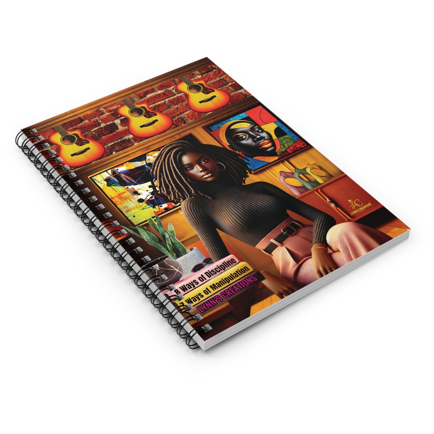 Artistic Ruled Notebook - Ways of Discipline & Manipulation, Journal, Sketchbook, Gift for Artists, Creative Writing, Study Supplies