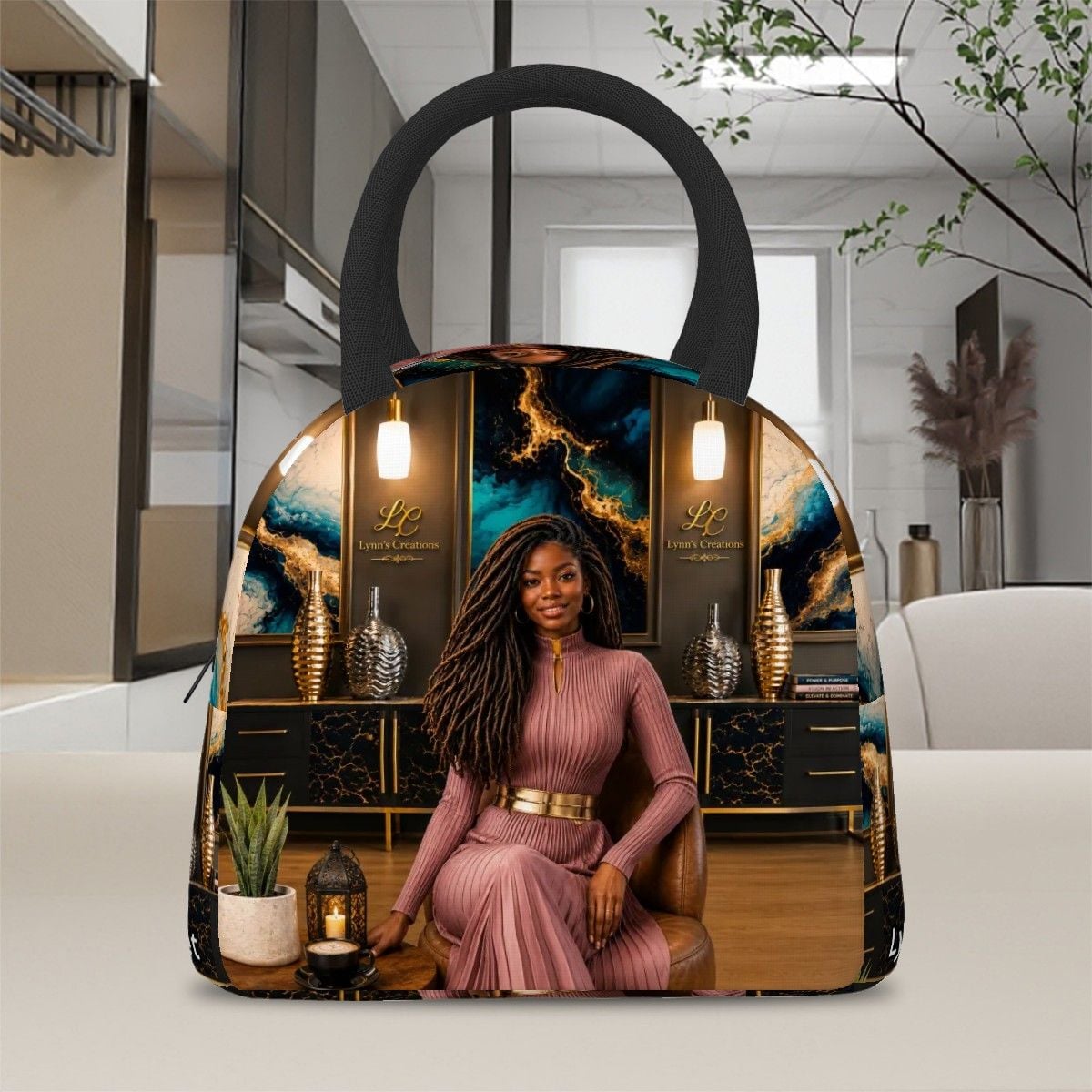 Lovely Lena Joy - Large Insulated Lunch Bag