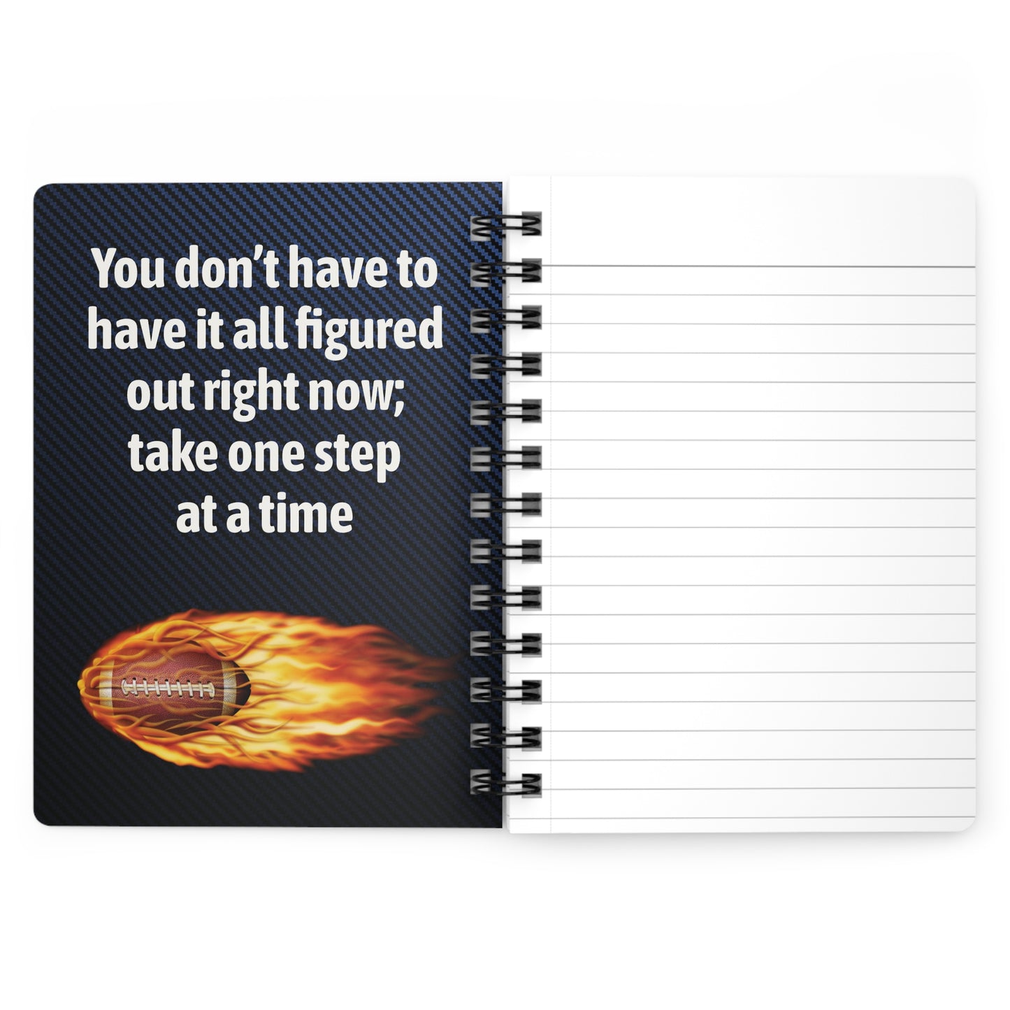 Football Player - Spiral Bound Journal