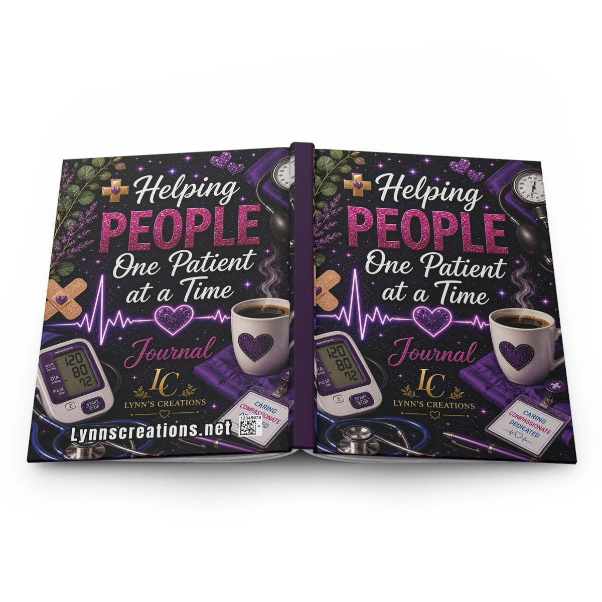 Helping People One Patient at a Time - Hardcover Journal Matte