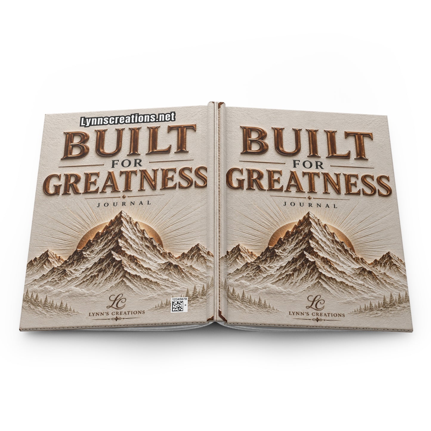 Built for Greatness Hardcover Journal — Motivational Mountain Notebook for Goal Setting & Daily Reflection
