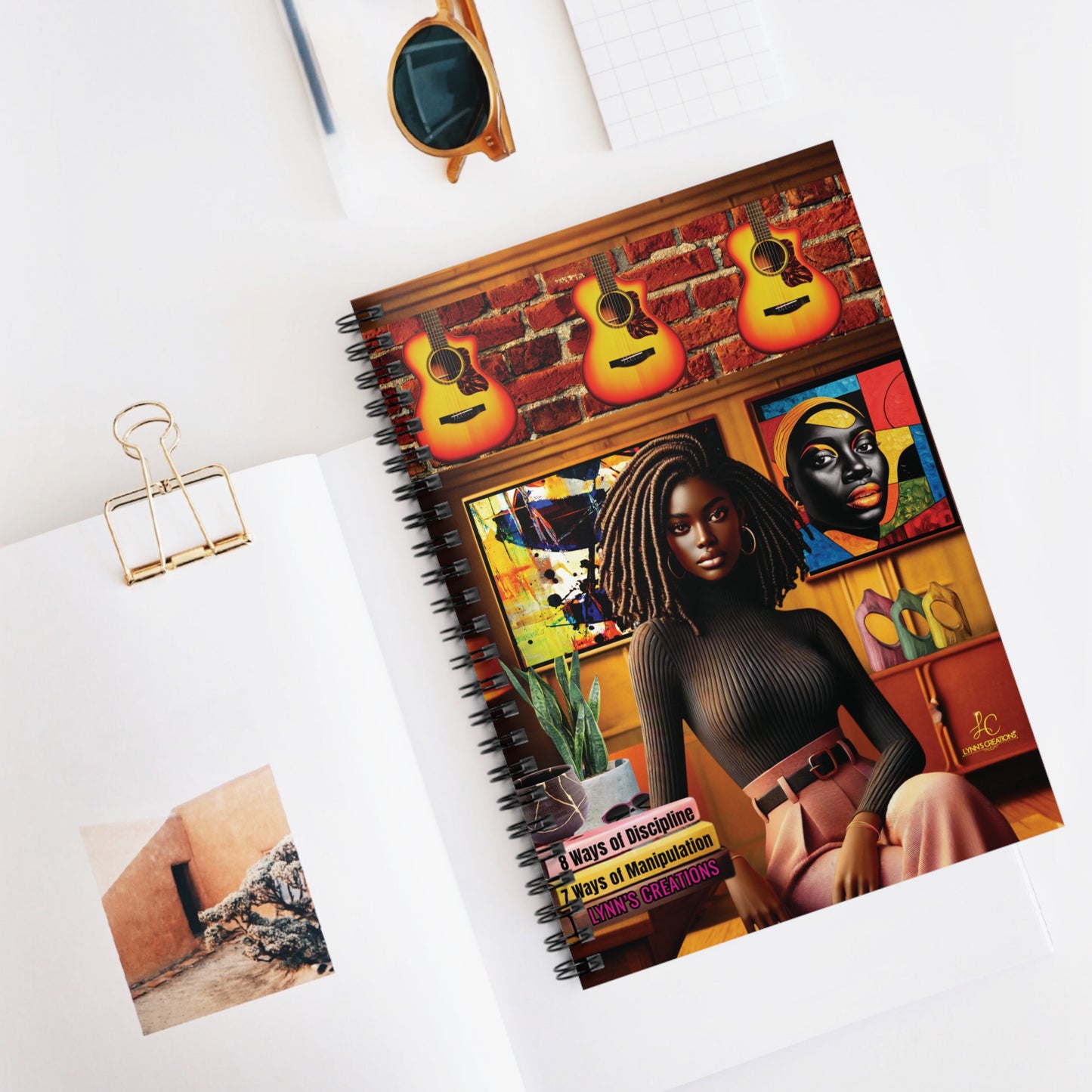 Artistic Ruled Notebook - Ways of Discipline & Manipulation, Journal, Sketchbook, Gift for Artists, Creative Writing, Study Supplies