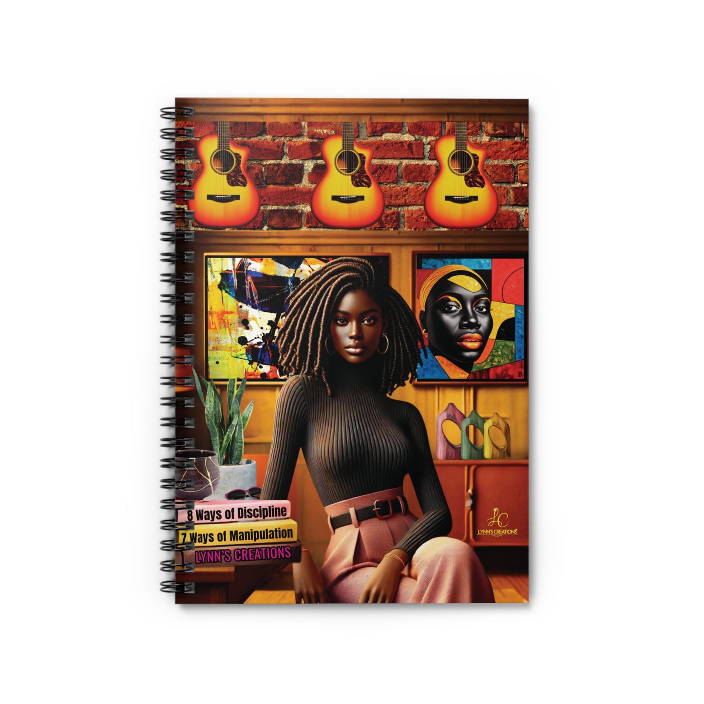 Artistic Ruled Notebook - Ways of Discipline & Manipulation, Journal, Sketchbook, Gift for Artists, Creative Writing, Study Supplies