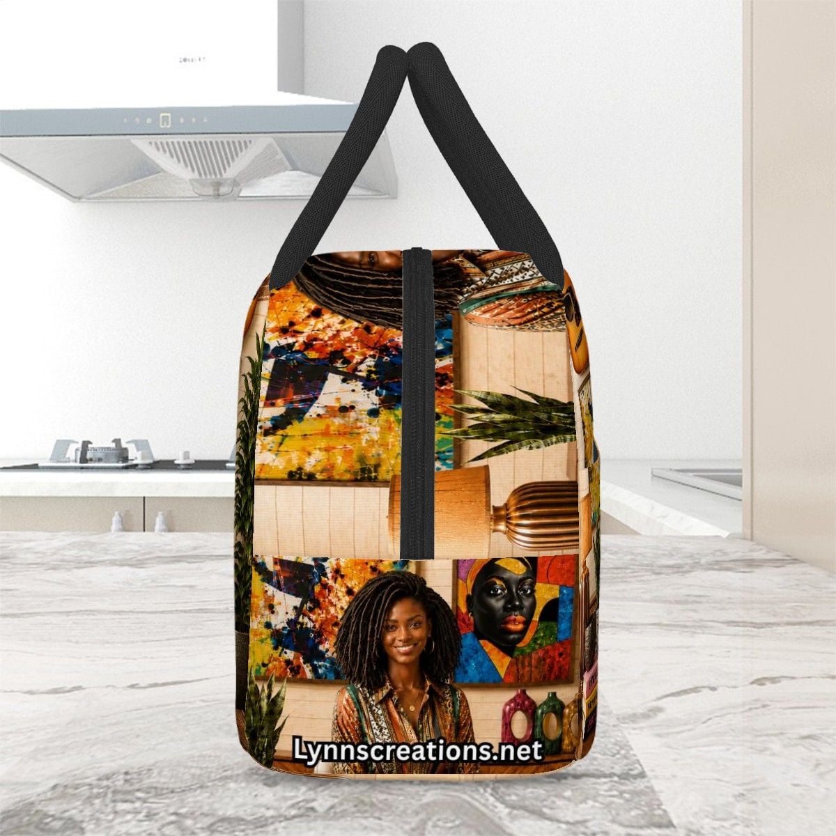 Loveable Locs Love - Large Insulated Lunch Bag