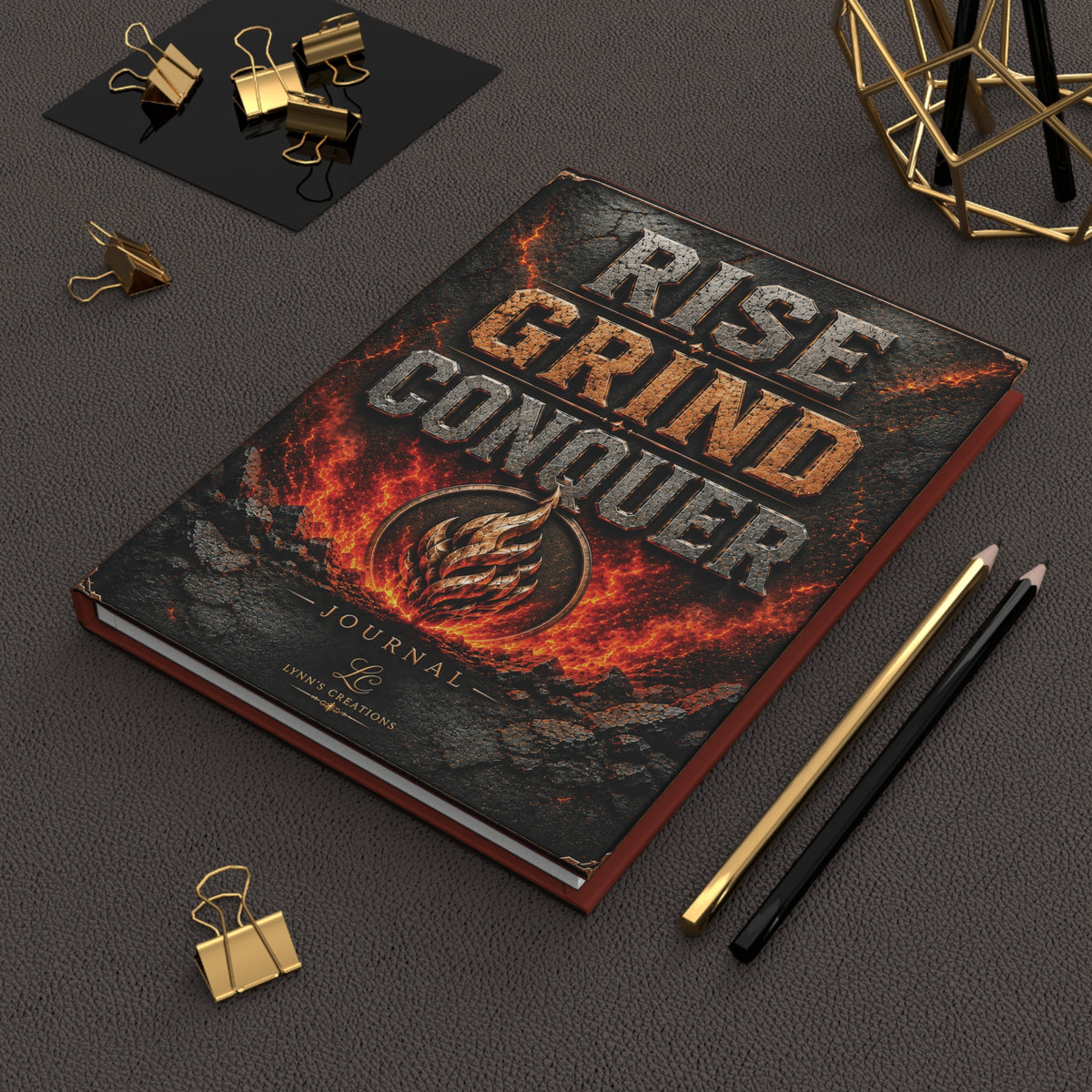 Rise Grind Conquer - Hardcover Journal Matte