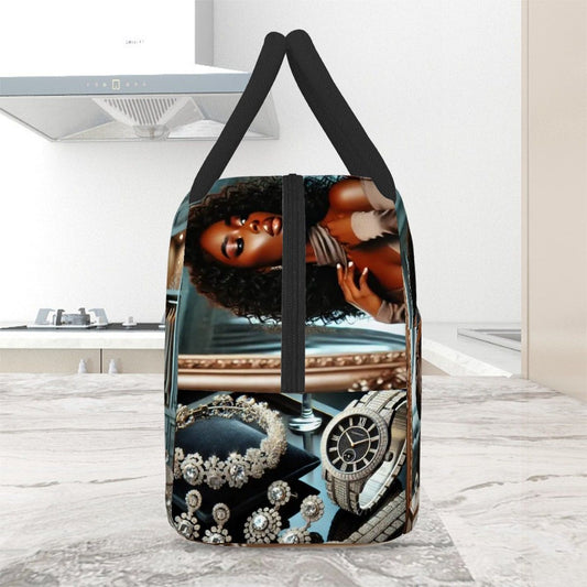 Beauty Within Dimond Dressing Room - Large Insulated Lunch Bag