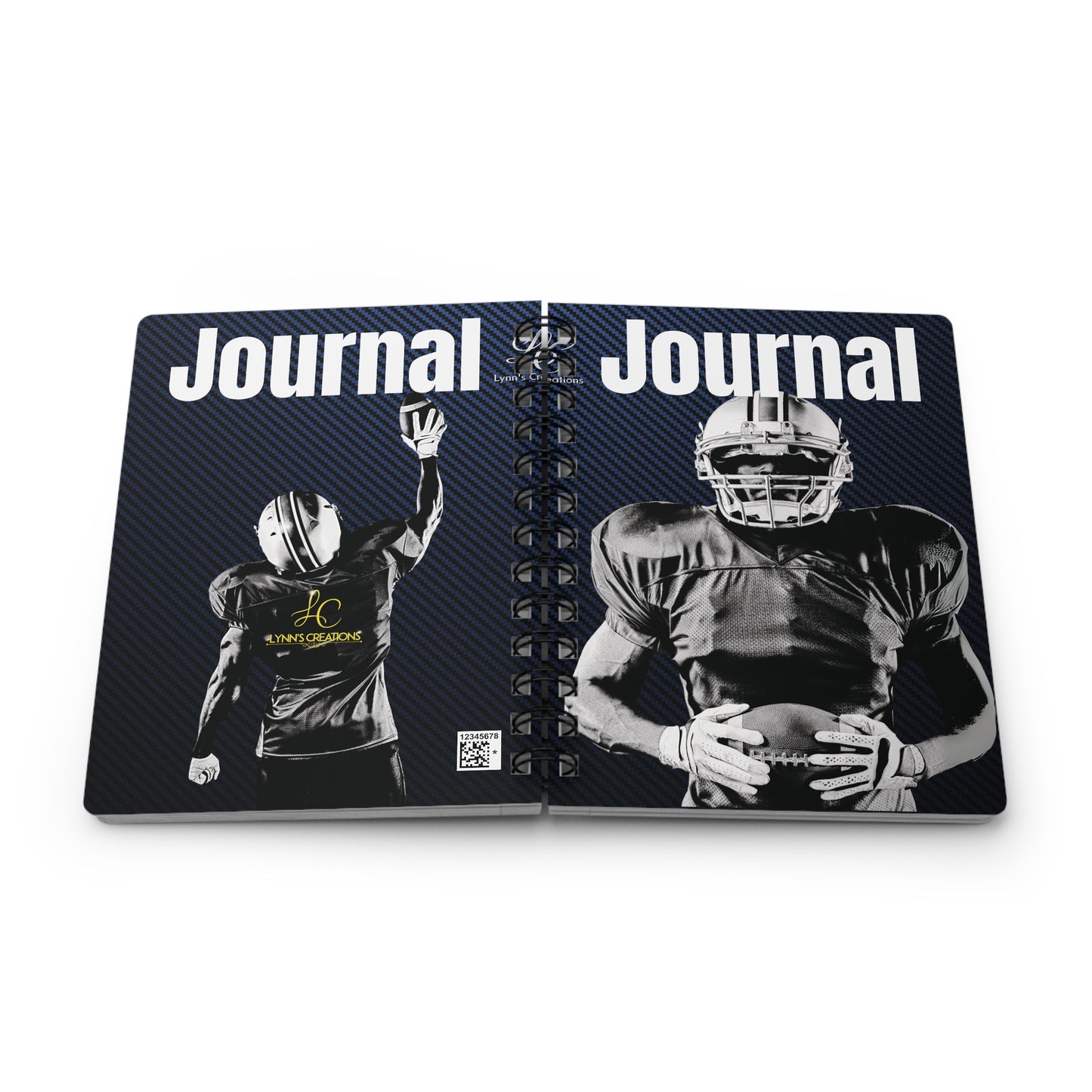 Football Player - Spiral Bound Journal