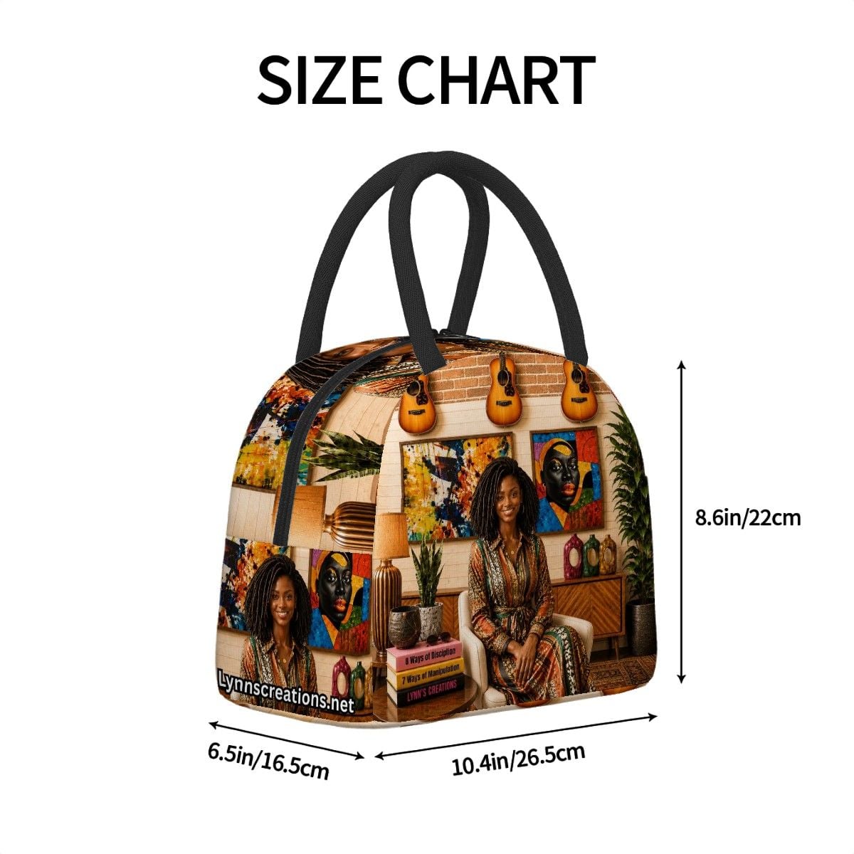 Loveable Locs Love - Large Insulated Lunch Bag