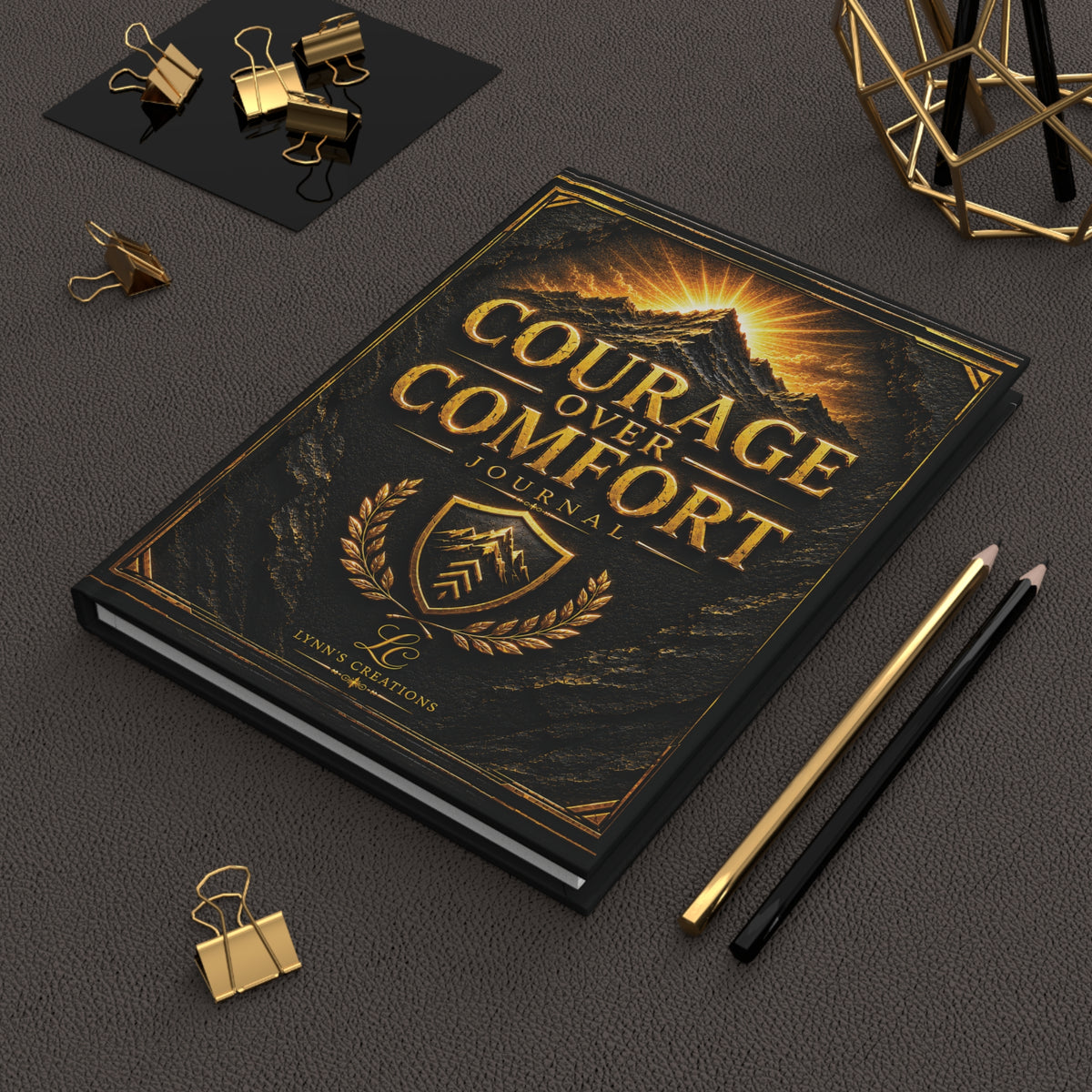 Courage Over Comfort - Hardcover Journal Matte