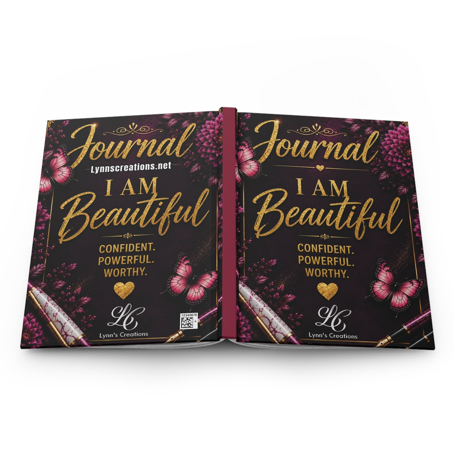 I Am Beautiful (Confident, Powerful, Worthy) - Hardcover Journal Matte