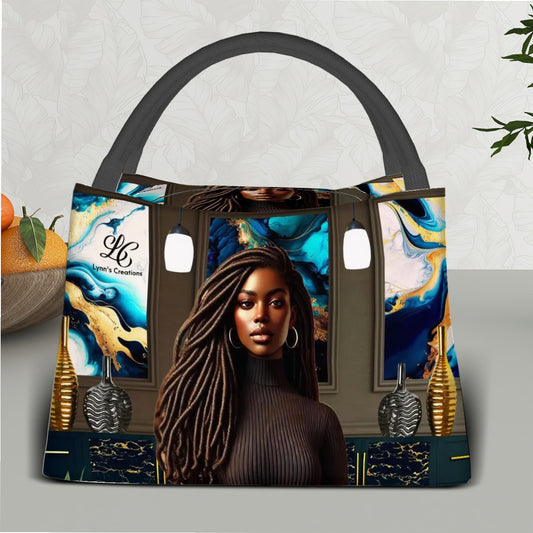 Lovely Lena Joy - Rectangle Insulated Lunch Bag with Aluminum Film