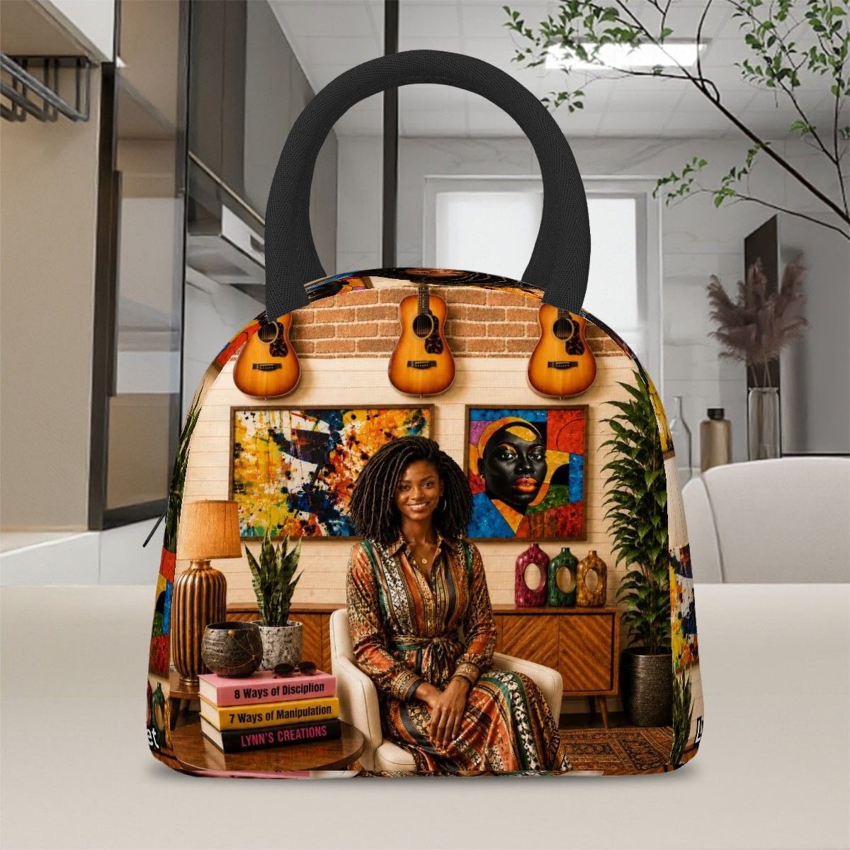 Loveable Locs Love - Large Insulated Lunch Bag