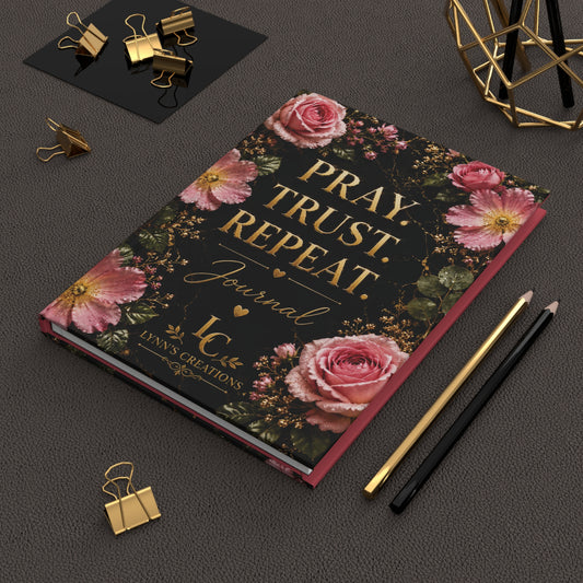 Pray. Trust. Repeat - Hardcover Journal Matte