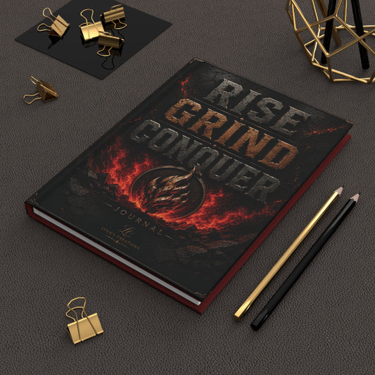 Rise Grind Conquer - Hardcover Journal Matte
