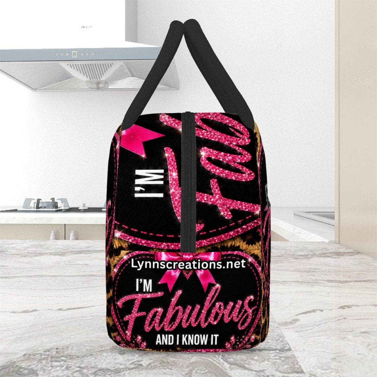 I'm Fabulous Leopard - Large Insulated Lunch Bag